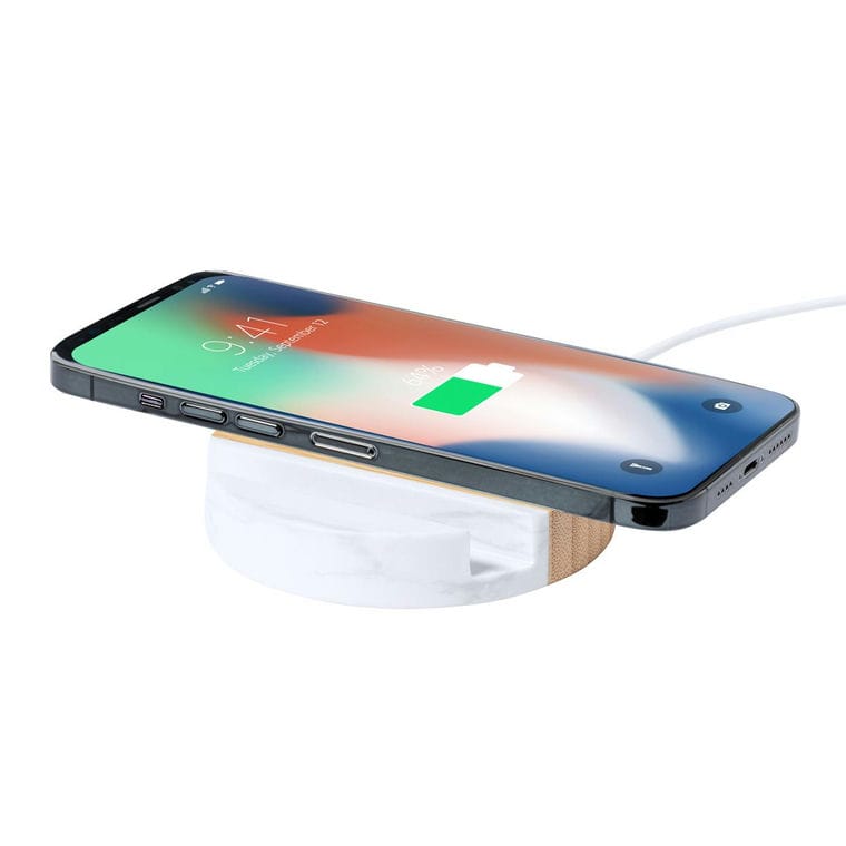 Suport telefon mobil cu Încărcător Pargon natural Alb