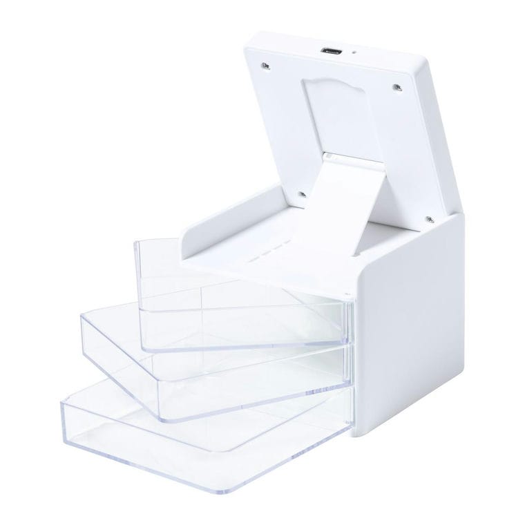 Organizator cu Încărcător wirless Macky Alb