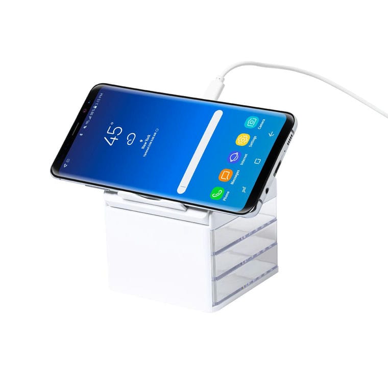 Organizator cu Încărcător wirless Macky Alb