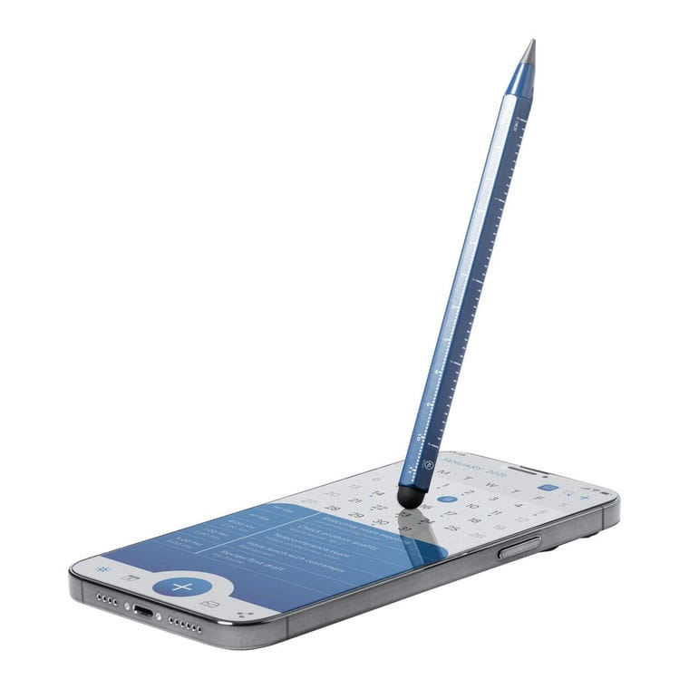 Creion fără mină, cu riglă Teluk albastru închis