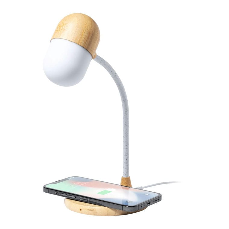 Lampă pentru birou, multifuncțională Lars natural Alb