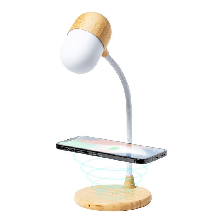 Lampă pentru birou, multifuncțională Lars natural Alb