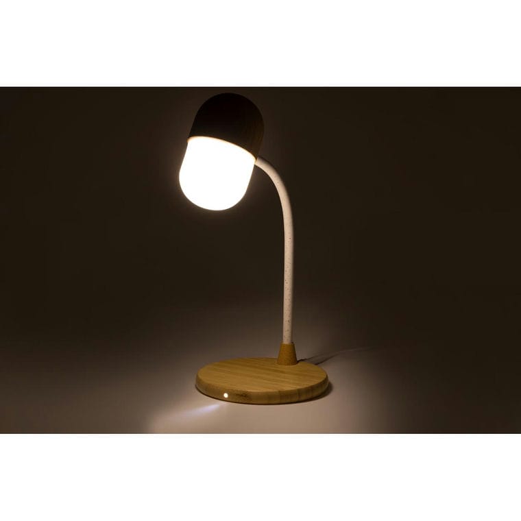 Lampă pentru birou, multifuncțională Lars natural Alb