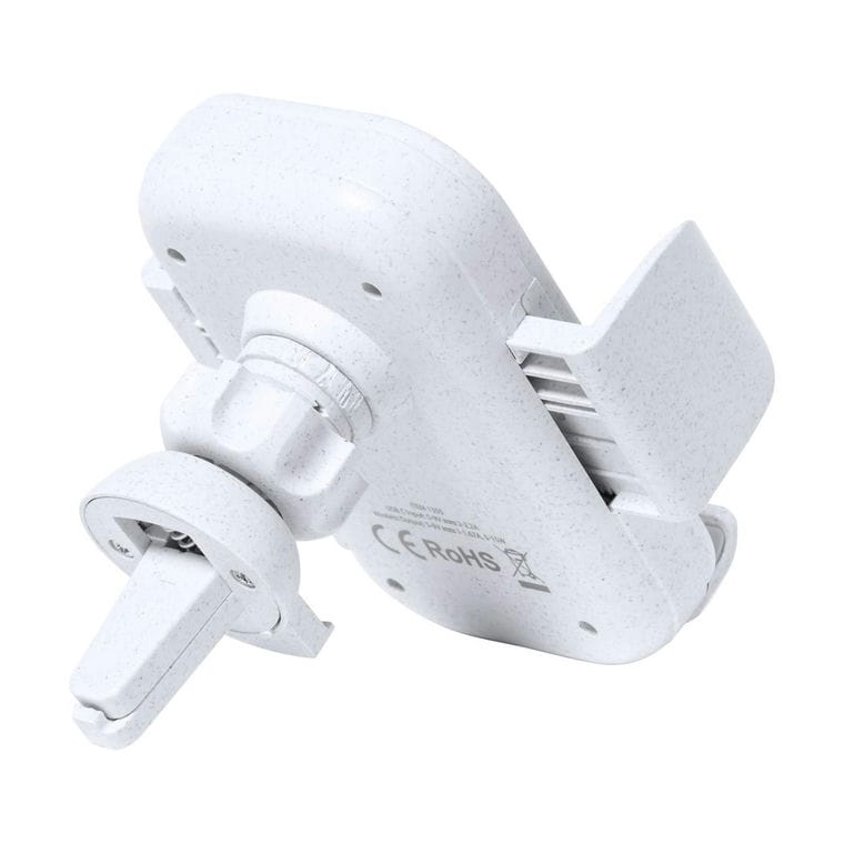 Încărcător auto cu suport telefon Yaben Alb natural