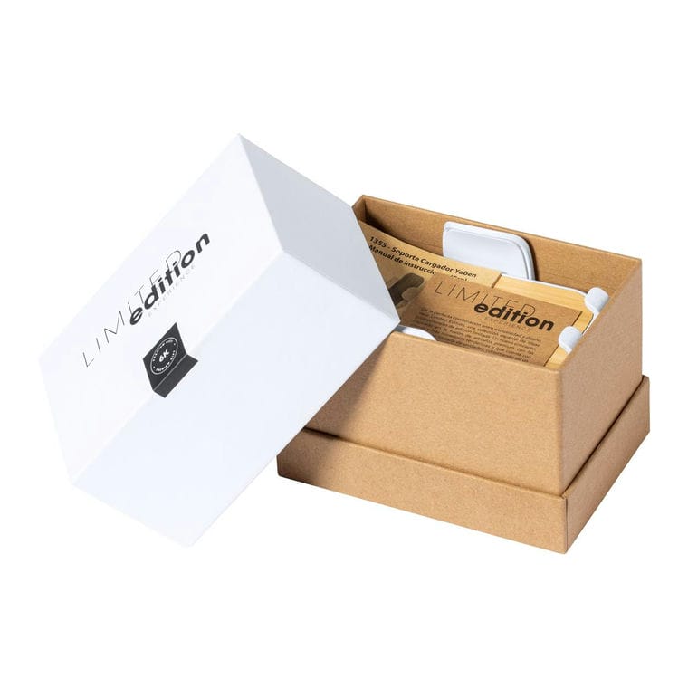 Încărcător auto cu suport telefon Yaben Alb natural