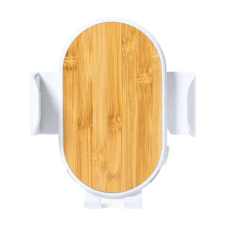 Încărcător auto cu suport telefon Yango Alb natural