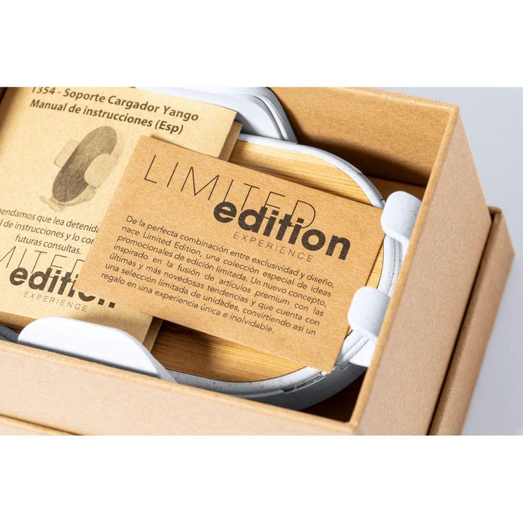 Încărcător auto cu suport telefon Yango Alb natural