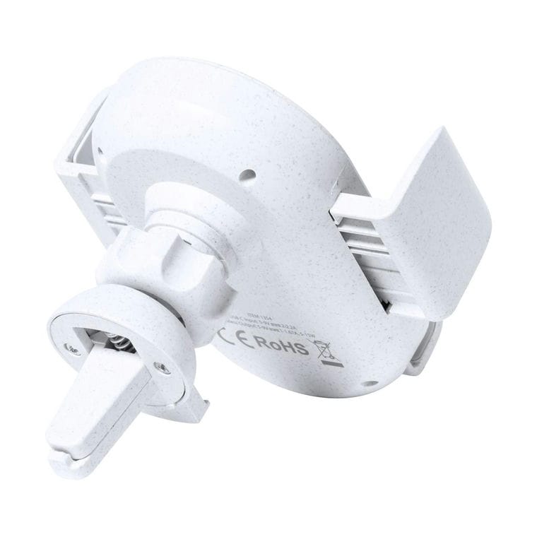 Încărcător auto cu suport telefon Yango Alb natural