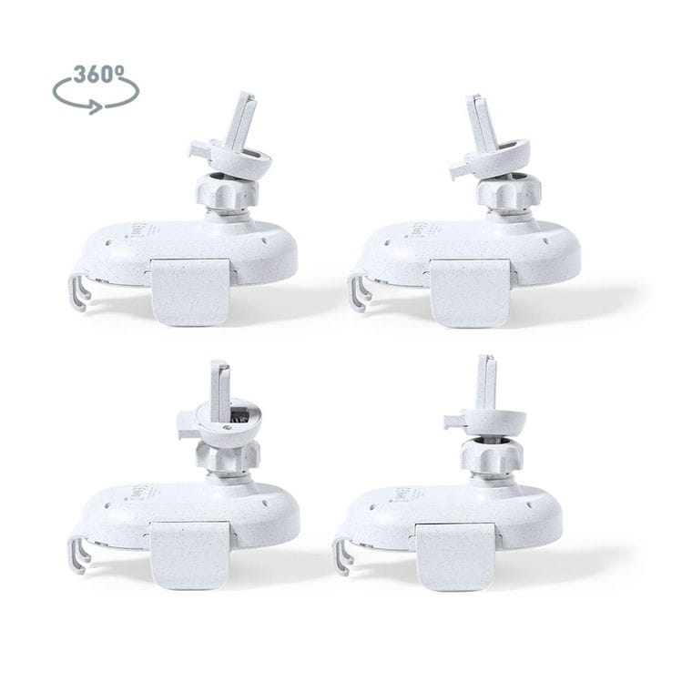 Încărcător auto cu suport telefon Yango Alb natural