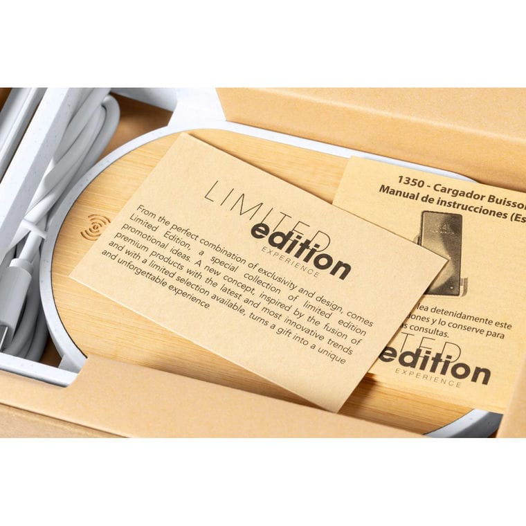 Încărcător wirless Buisson Alb natural