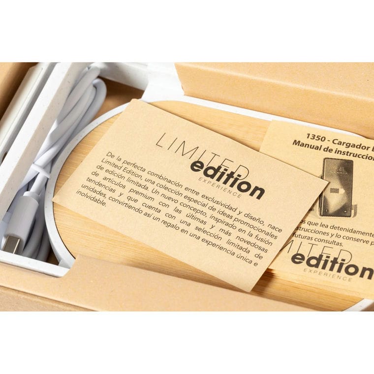 Încărcător wirless Buisson Alb natural