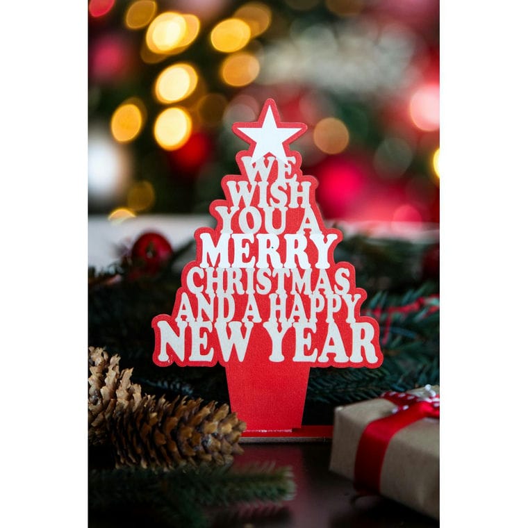 Brad de Crăciun, de birou Kampsala Roșu