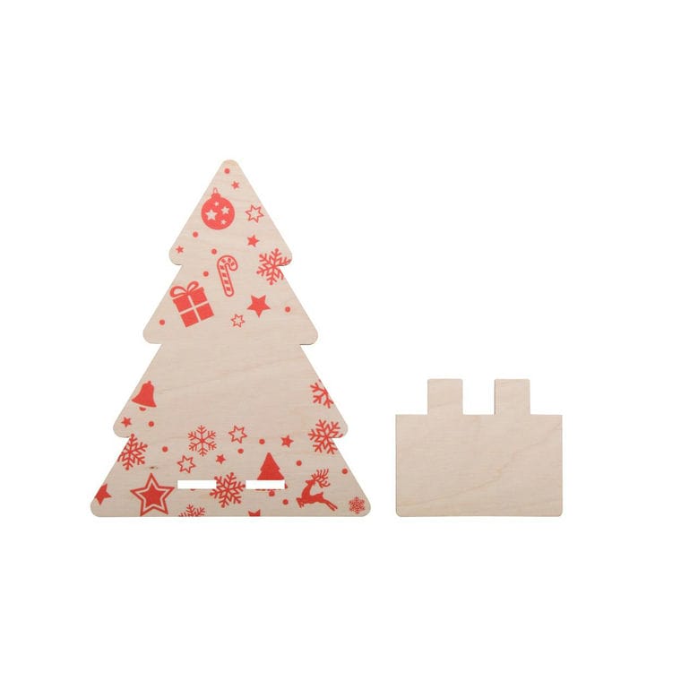 Suport telefon mobil pentru birou, de Crăciun Vallvik Roșu natural