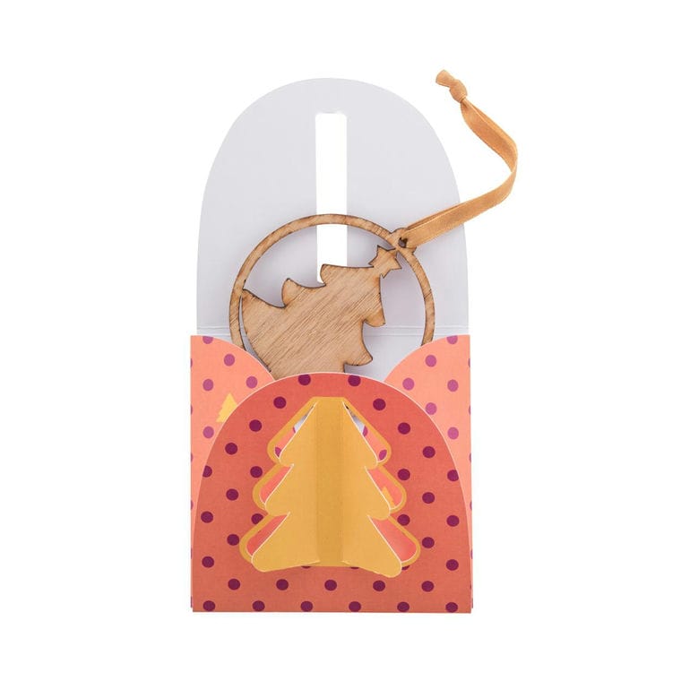 Plic ornament, personalizat TreePack Alb