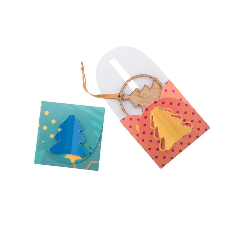 Plic ornament, personalizat TreePack Alb