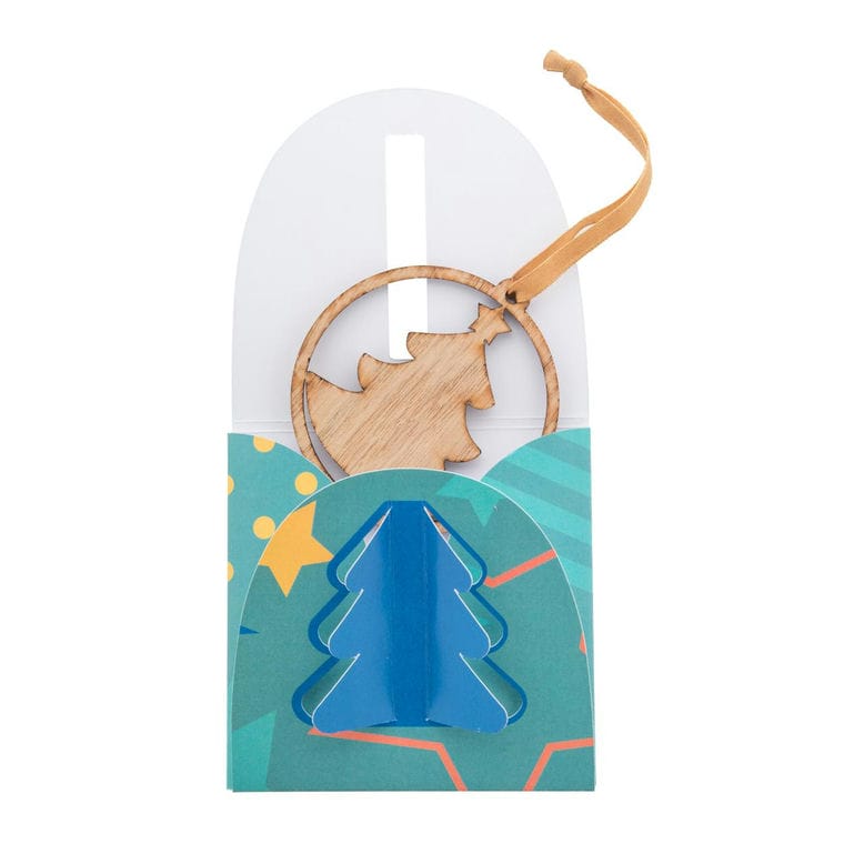Plic ornament, personalizat TreePack Alb