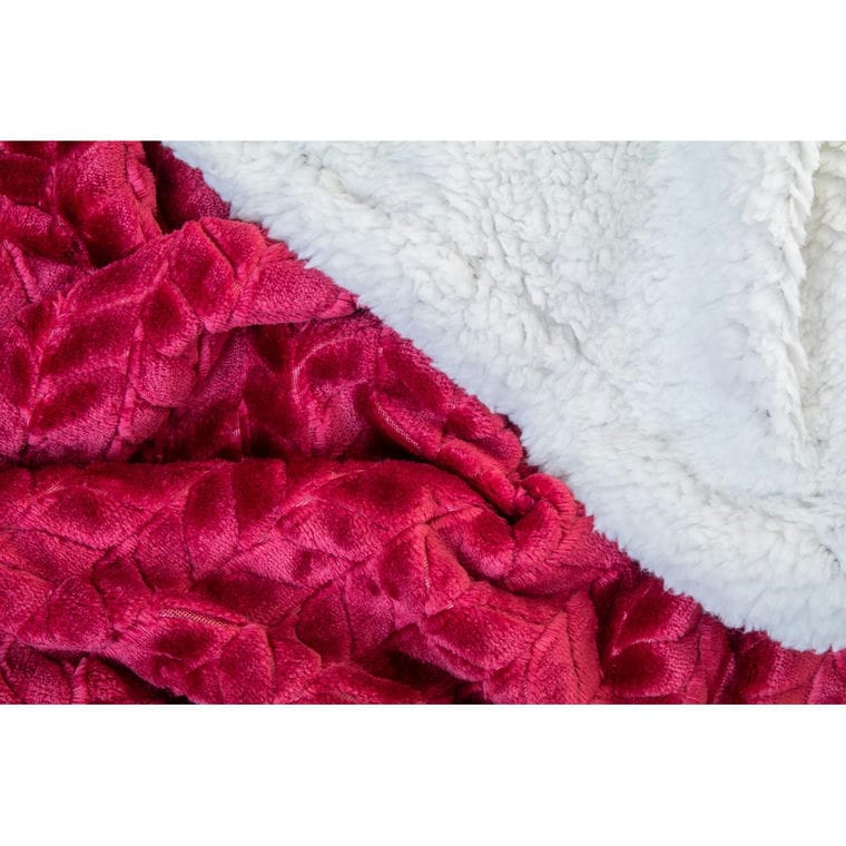 Pătură RPET Foglio burgundy