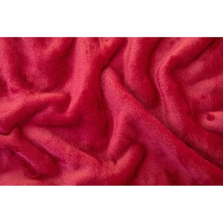 Pătură de flanel, RPET Vantaa burgundy
