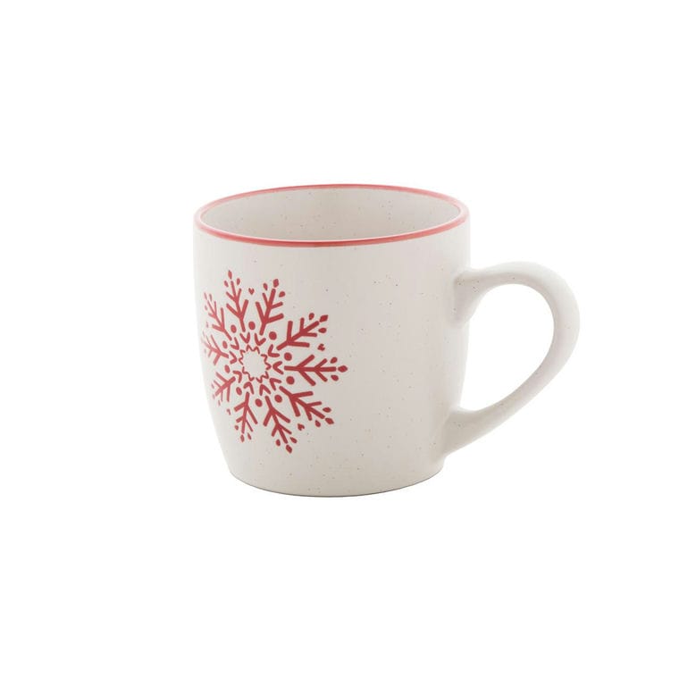 Cană de Crăciun Snoflinga Roșu