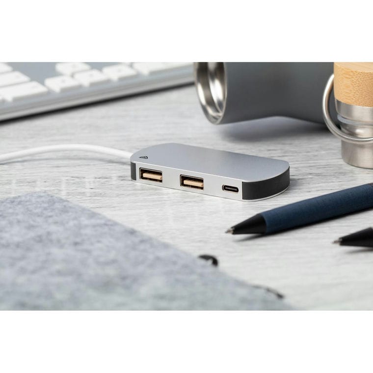 Port USB Raluhub argintiu
