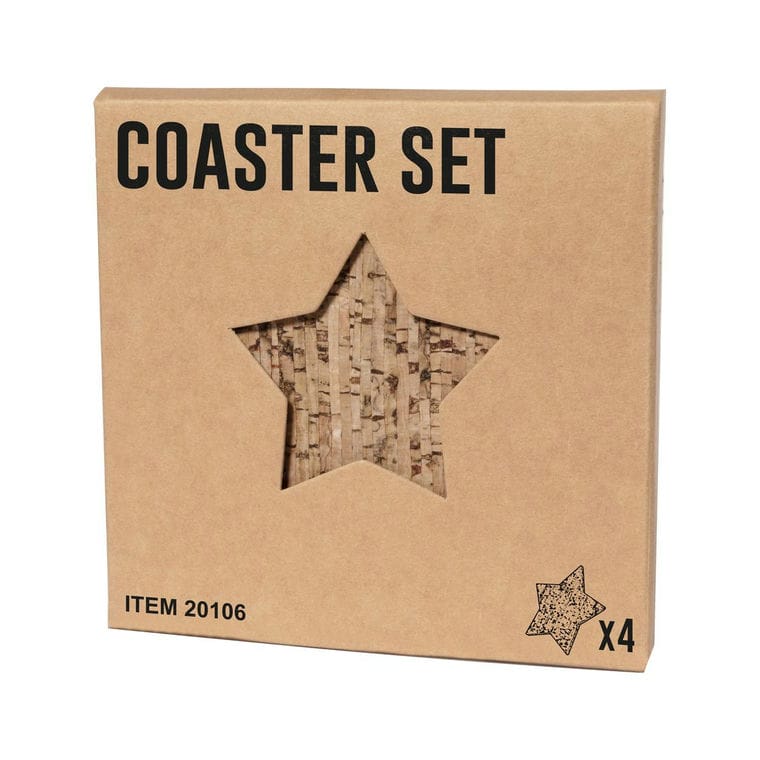 Set coaster de Crăciun Danop natural