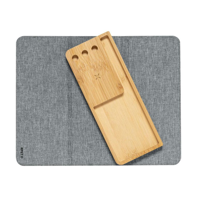 Mousepad cu încărcător fără fir Atrova gri închis