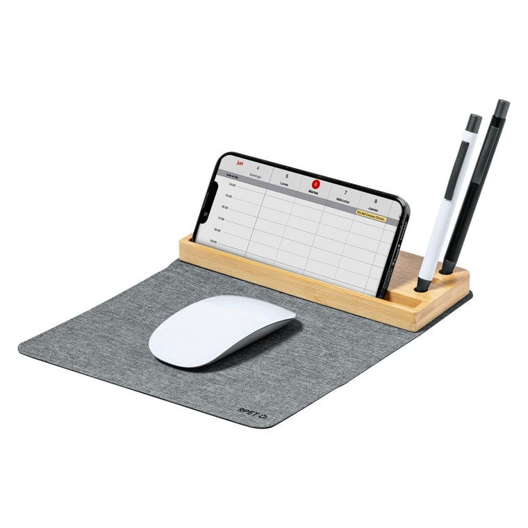 Mousepad cu încărcător fără fir Atrova gri închis
