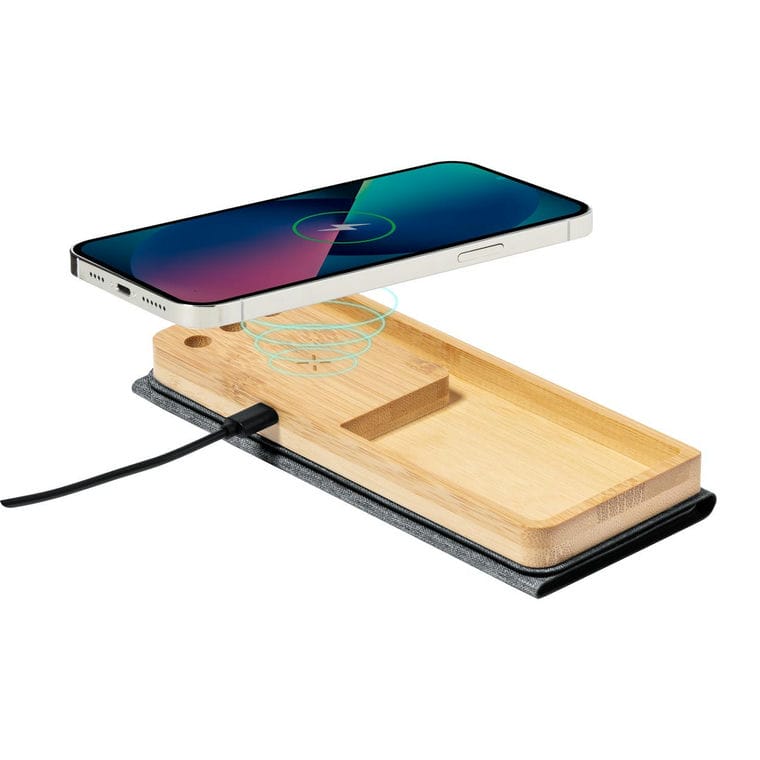 Mousepad cu încărcător fără fir Atrova gri închis