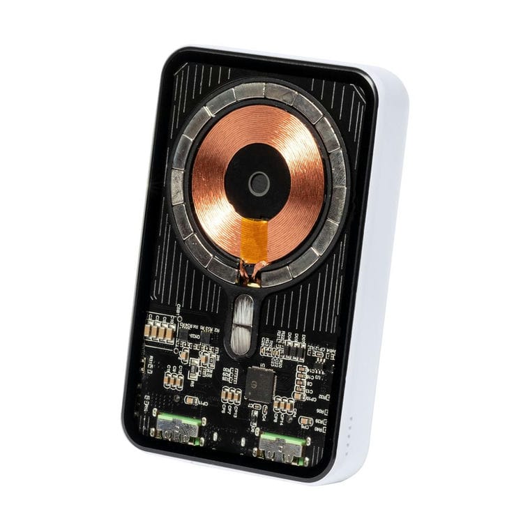 Baterie externă transparentă Bramson Alb