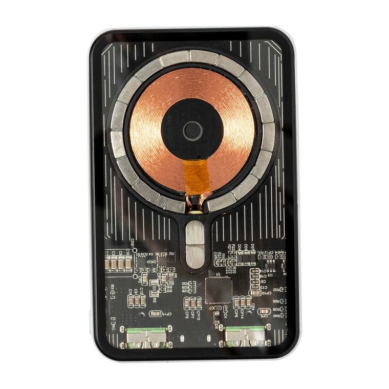 Baterie externă transparentă Bramson Alb