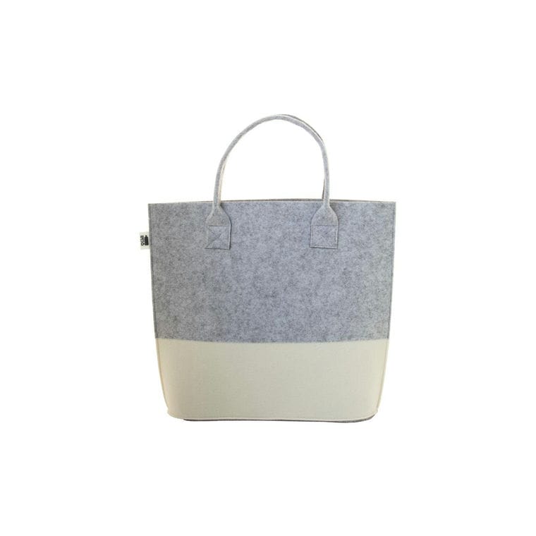 Sacoșă de cumpărături personalizată, RPET CreaFelt Shop C gri