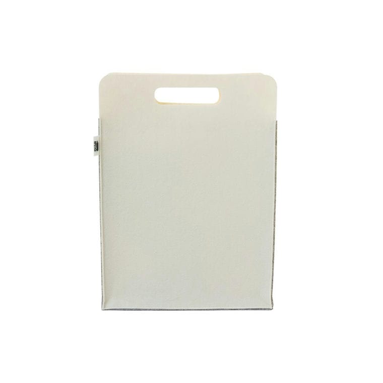 Sacoșă de cumpărături personalizată, RPET CreaFelt Shop D gri