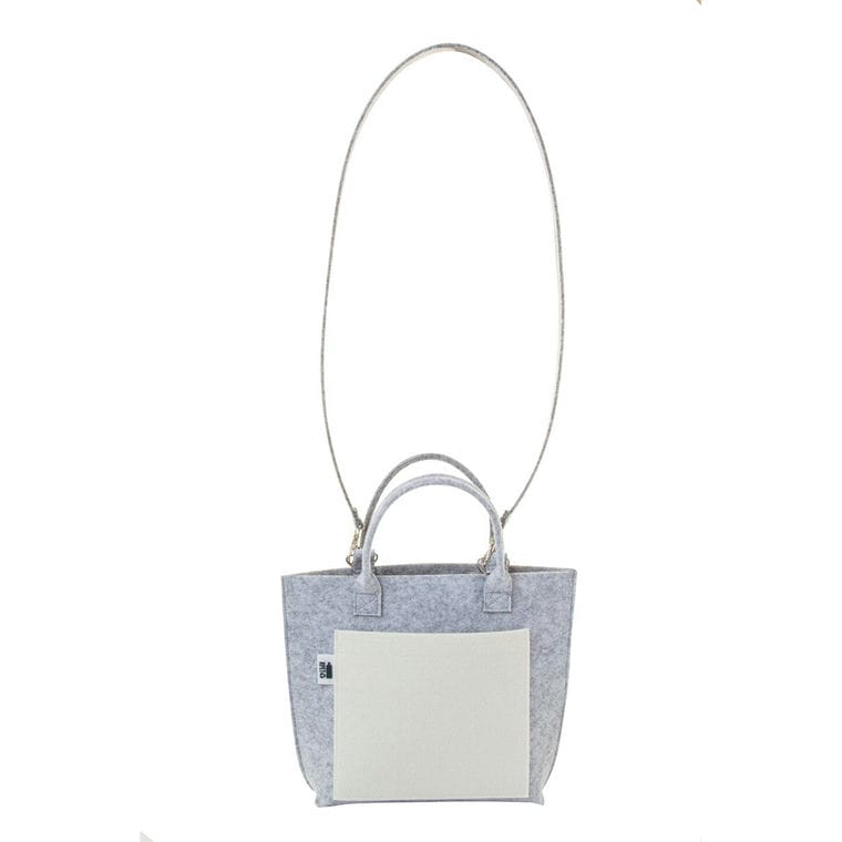 Geantă personalizată, RPET CreaFelt Cross gri