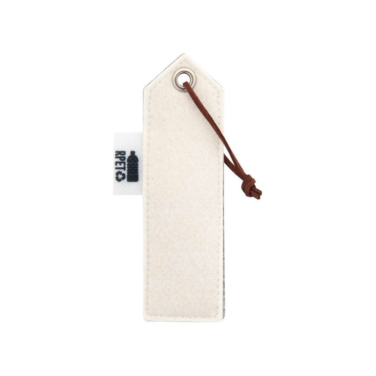Semn de carte personalizat, RPET CreaFelt Mark gri
