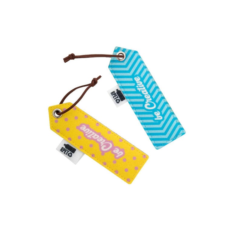 Semn de carte personalizat, RPET CreaFelt Mark gri