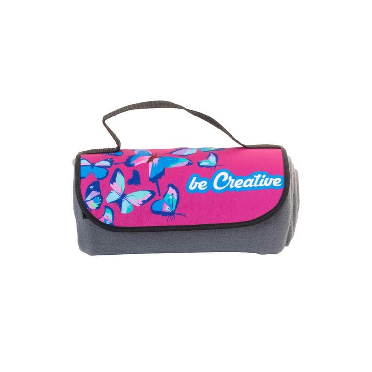 Pătură polar, personalizată, RPET Reporta gri