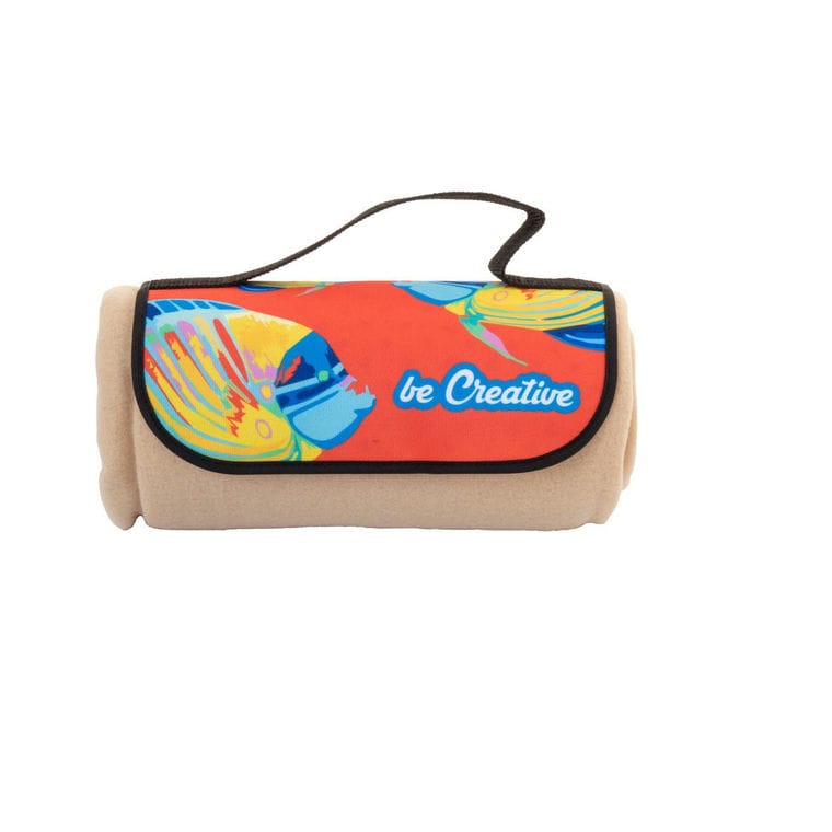 Pătură polar, personalizată, RPET Reporta natural