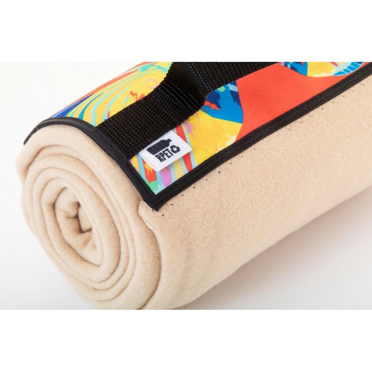 Pătură polar, personalizată, RPET Reporta natural