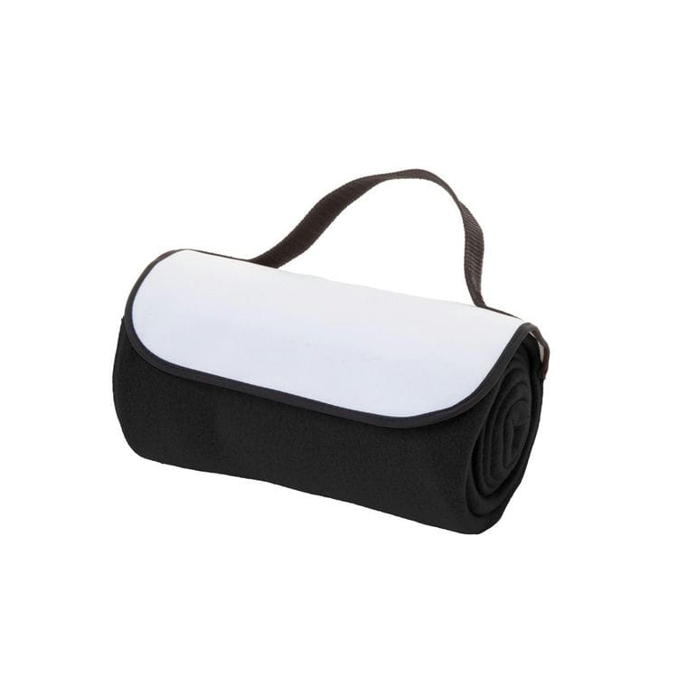 Pătură polar, personalizată, RPET Reporta Negru