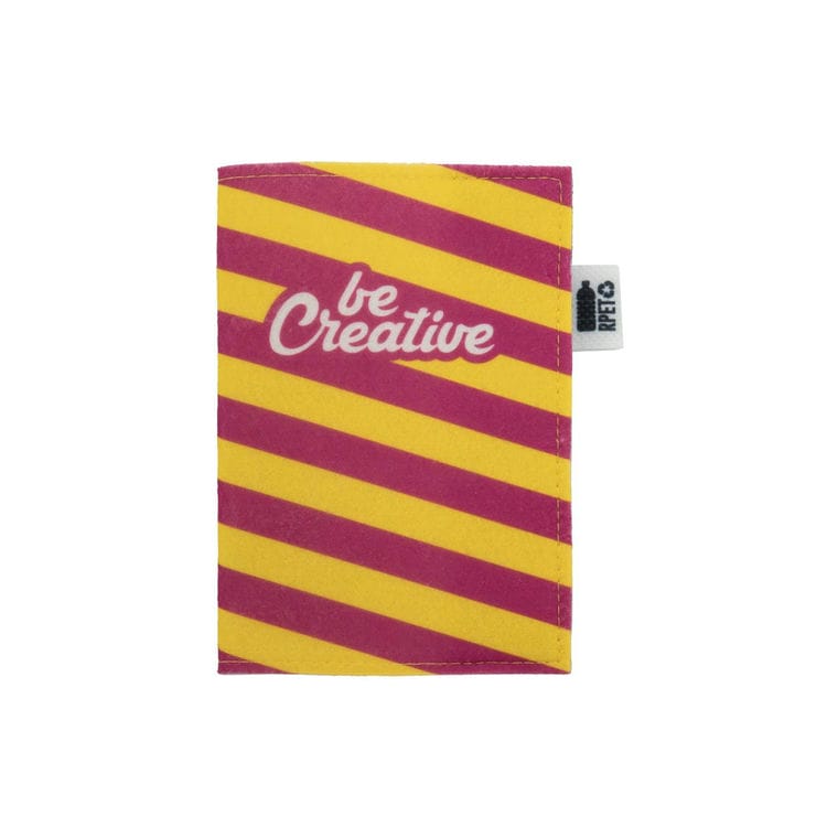 Copertă pentru pașaport, personalizată, RPET CreaFelt Pass gri