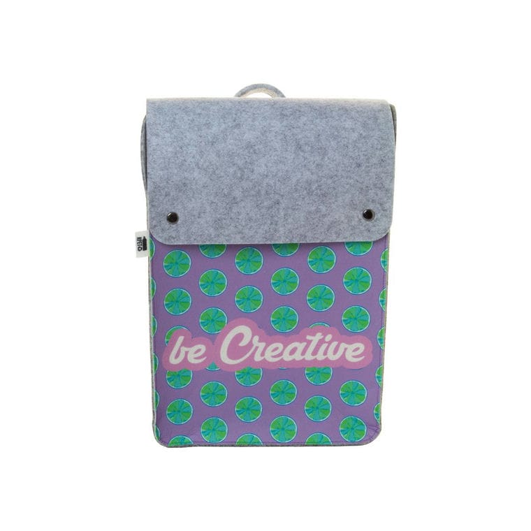 Rucsac personalizat, RPET CreaFelt Back II gri