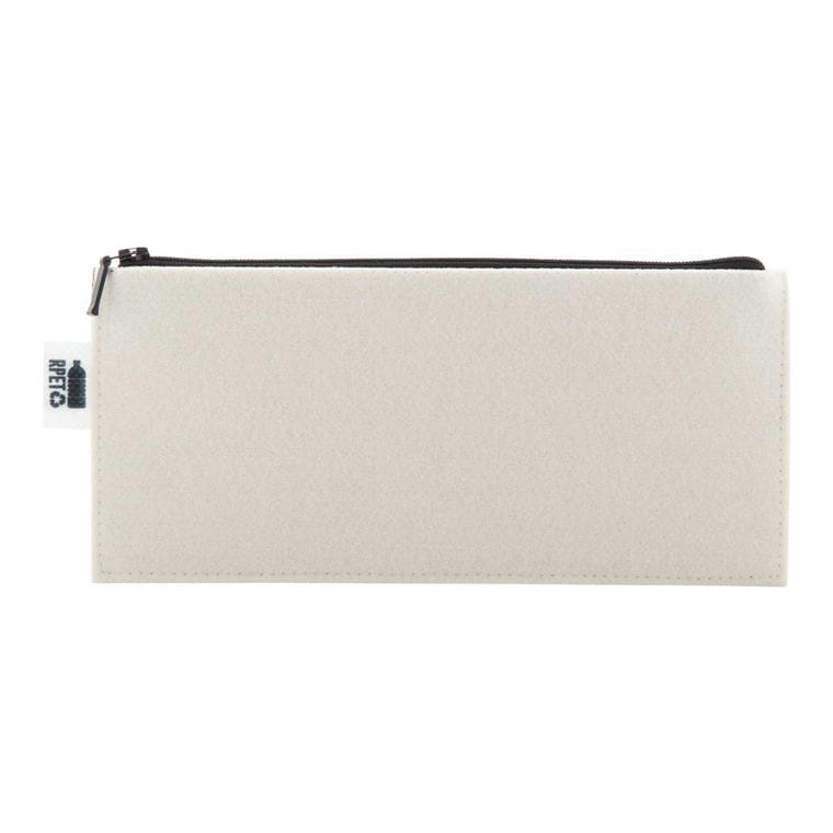 Etui pix, personalizat, RPET CreaFelt Pen Zip gri