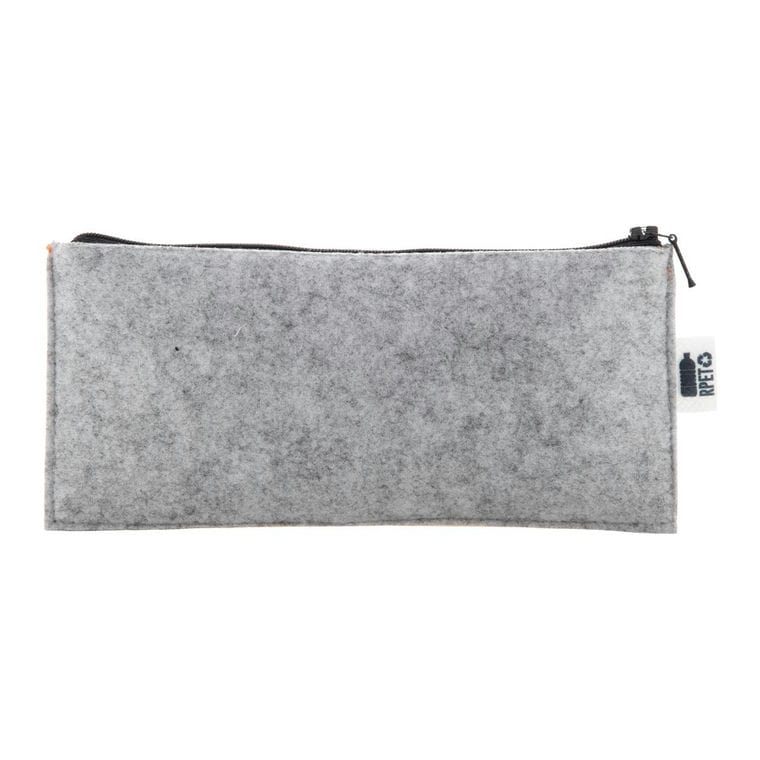 Etui pix, personalizat, RPET CreaFelt Pen Zip gri