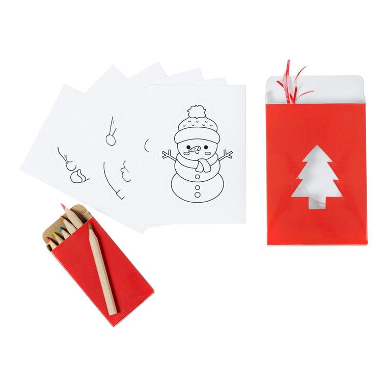 Set de colorat ornament pentru pomul de Crăciun Hilvira natural