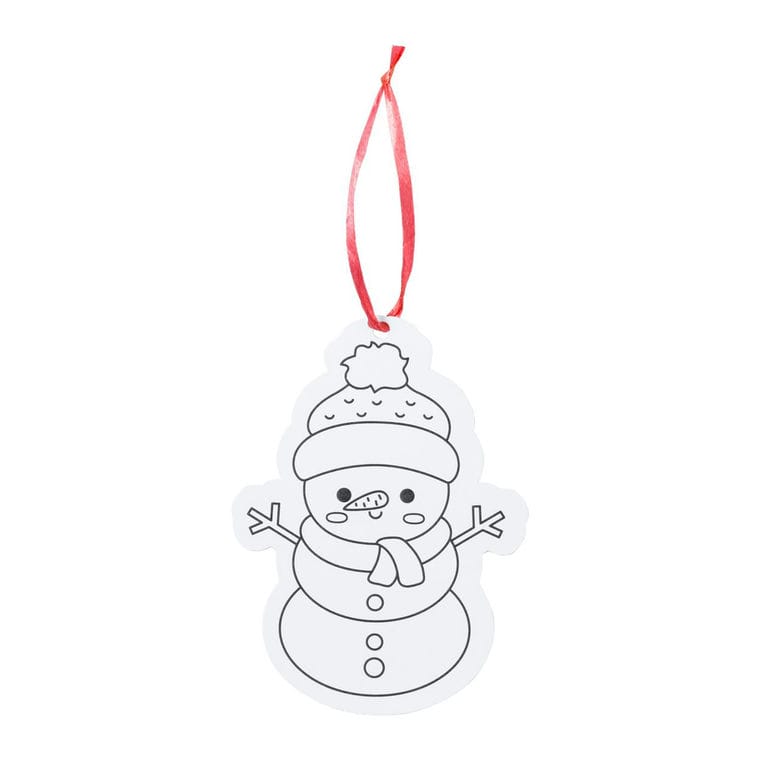 Set de colorat ornament pentru pomul de Crăciun Hilvira natural