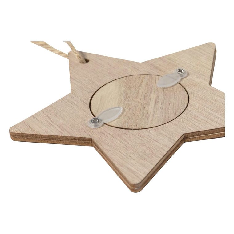 Ramă foto tip ornament Crăciun Jorik natural