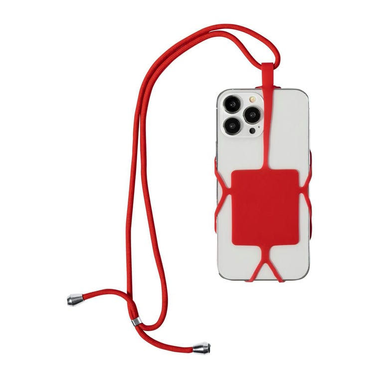Șnur cu suport telefon mobil Sebly Roșu