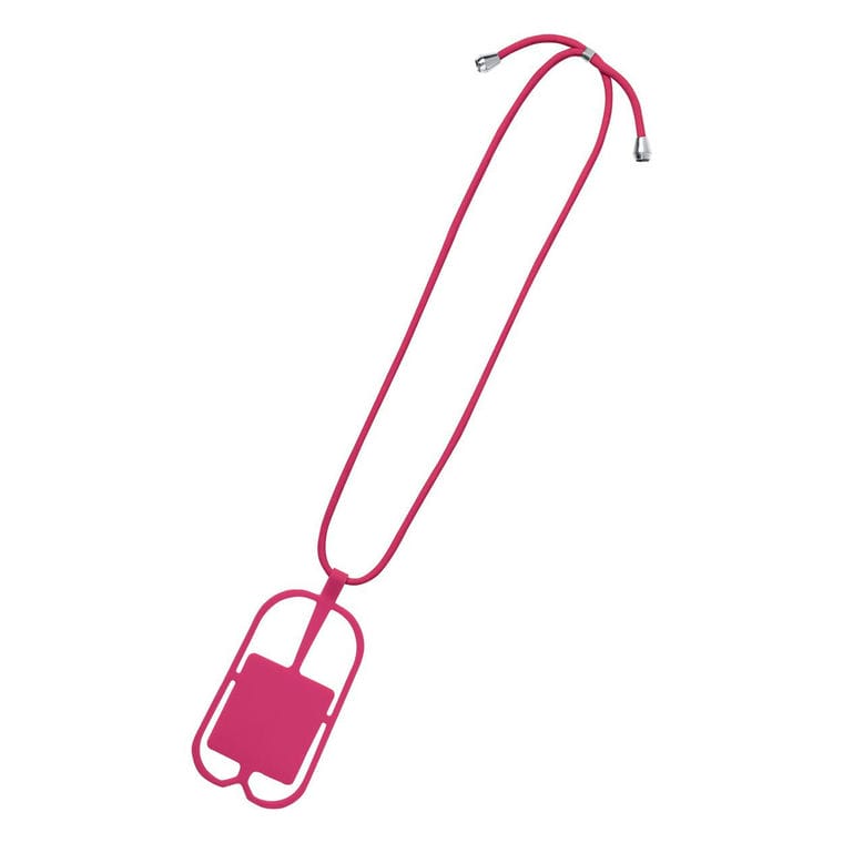 Șnur cu suport telefon mobil Sebly roz