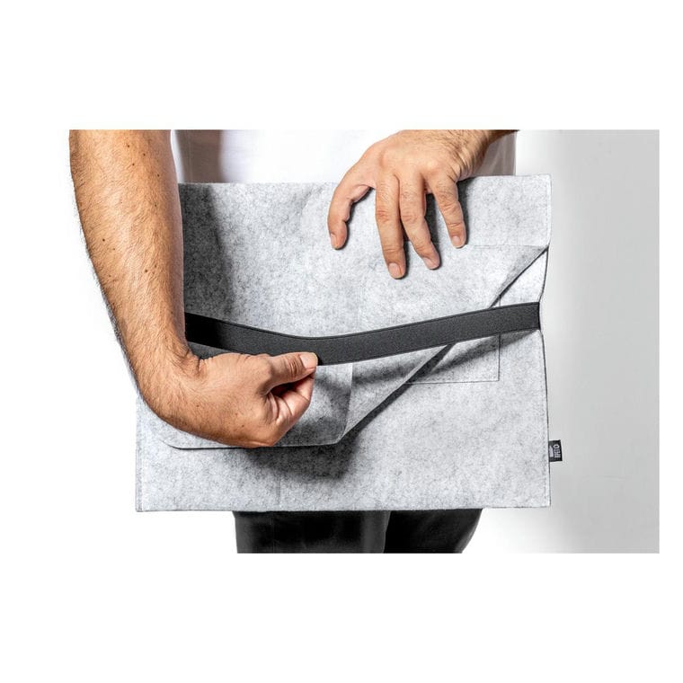 Husă laptop RPET Riley gri