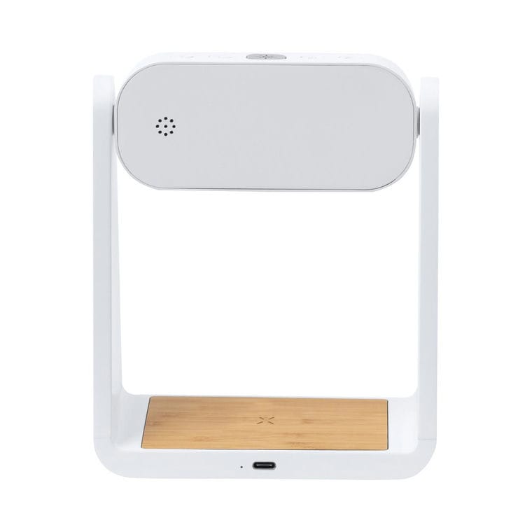 Încărcător fără fir cu ceas cu alarmă Darret Alb